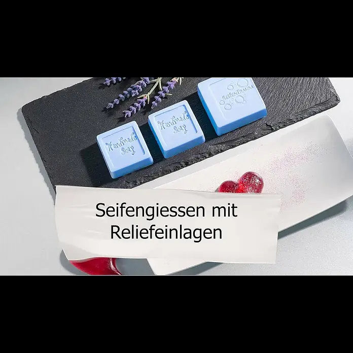 Glorex Reliefeinlage - Motiv: Hier steckt ganz viel Liebe drin - RELIEFEINLAGE HIER  STECKT GANZ VIEL LIEBE DRIN
