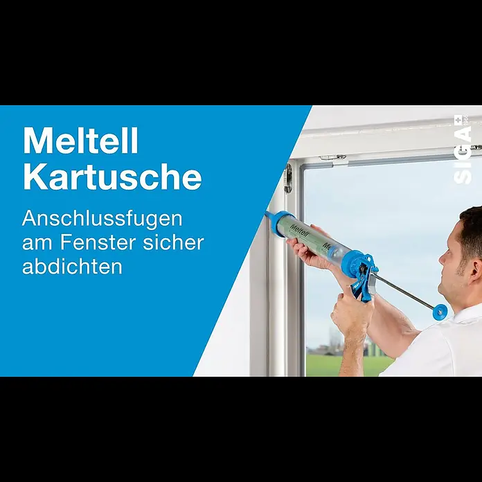 Siga Dichtmasse Meltell310 ml, Weiß strukturiert - Fenster abdichten mit der SIGA Meltell® Kartusche