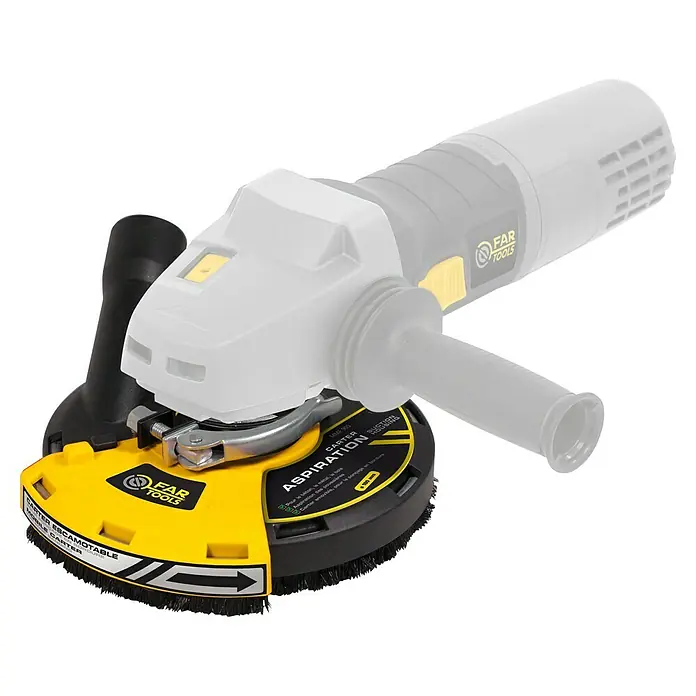 Fartools Schleifaufsatz Gipsschleifer - Durchmesser: 150 mm, Passend für: Fartools Multischleifer Multi-Rex 900 - FAR Tools Schleifer mit Absaugvorrichtung für sauberes und präzises Arbeiten. Ideal für professionelle Handwerker.
