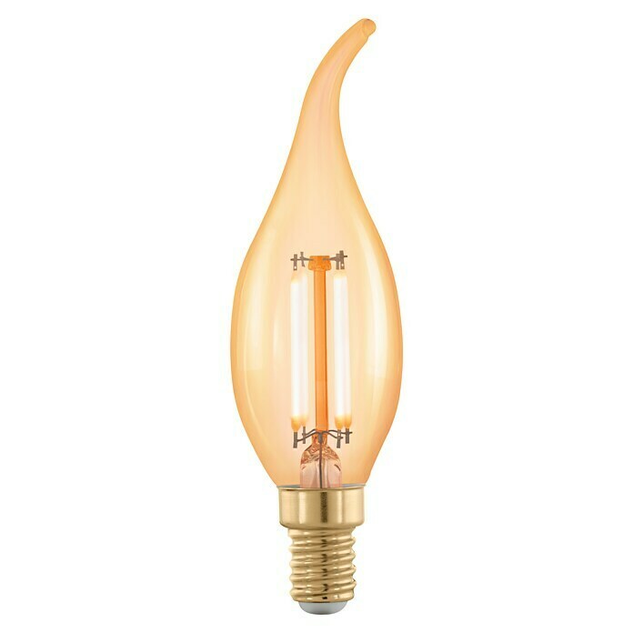 Eglo Bombilla LED Golden Age 11699 (4 W, E14, Color de luz: Naranja, Intensidad regulable)