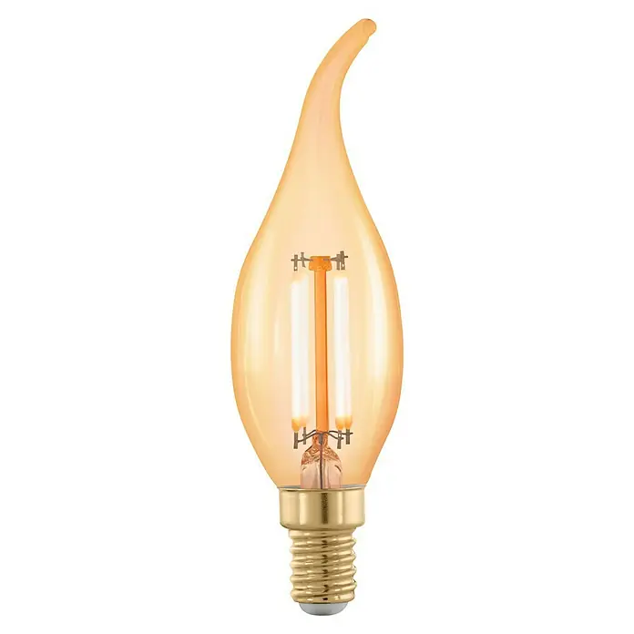 Eglo Bombilla LED GA - E14, Intensidad regulable, 320 lm, 4 W, Vela - Elegante bombilla LED en forma de vela que emite luz blanca cálida. Perfecta para crear un ambiente acogedor en cualquier habitación con su diseño decorativo.