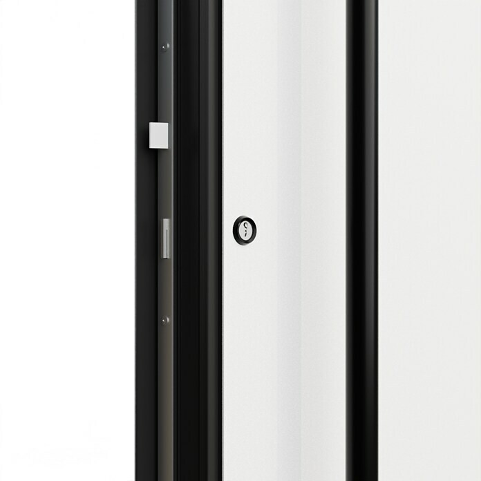 FM Türen Haustür FM90-M61 (110 x 210 cm, DIN Anschlag: Links, Weiß) | BAUHAUS