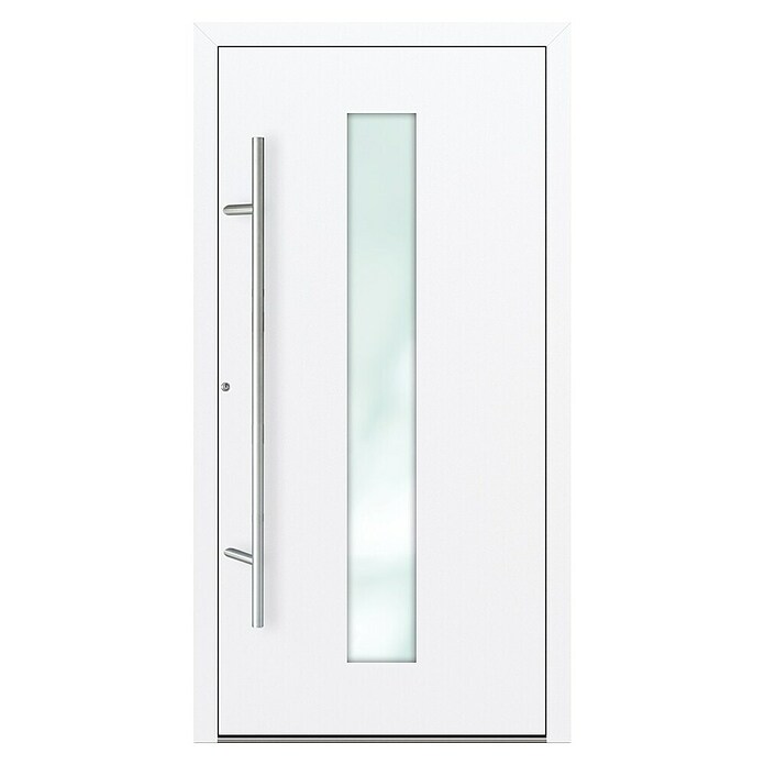 FM Türen Haustür FM90-51 (110 x 210 cm, DIN Anschlag: Links, Weiß) | BAUHAUS