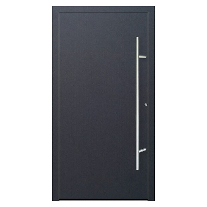 FM Türen Haustür FM90-00 (110 x 210 cm, DIN Anschlag: Rechts, Anthrazit) | BAUHAUS