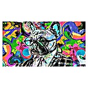 Cuadro alto brillo Perro Gafas (Perro Gafas, An x Al: 130 x 70 cm, 1 pzs.) | BAUHAUS