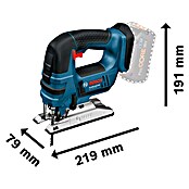 Bosch Professional Akku-Stichsäge GST 18V-LI L-Boxx (18 V, Ohne Akku, Leerlaufhubzahl: 0 - 2.700 Hübe/min)