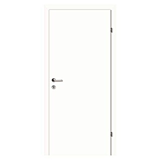 Zimmertür CPL Weiß (B x H: 75 x 203 cm, DIN Anschlag: Rechts, Weiß, Mittellage: Röhrenspan, Oberfläche: CPL)
