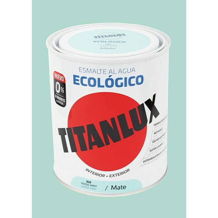 Titanlux Esmalte de color Eco Verde mint (750 ml, Mate)