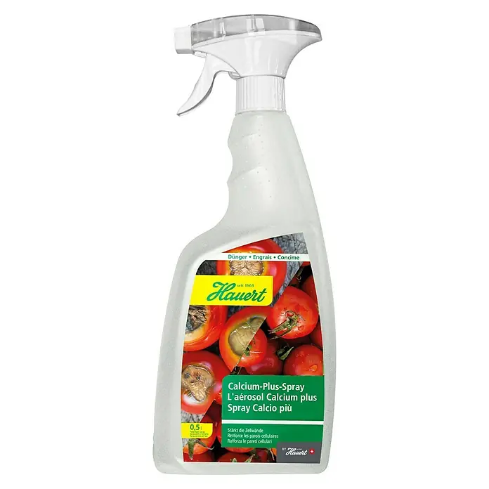 Manna Pflanzenstärkungsmittel Calcium Plus Spray - 500 ml - Hauert Calcium-Plus-Spray: Stärkt Zellwände, ideal für Tomaten. 0,5l Sprühflasche zur einfachen Anwendung im Garten.