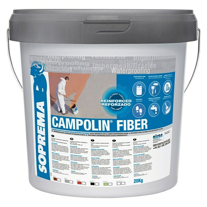 Soprema Impermeabilizante Campolin Fiber (Gris, 20 kg)
