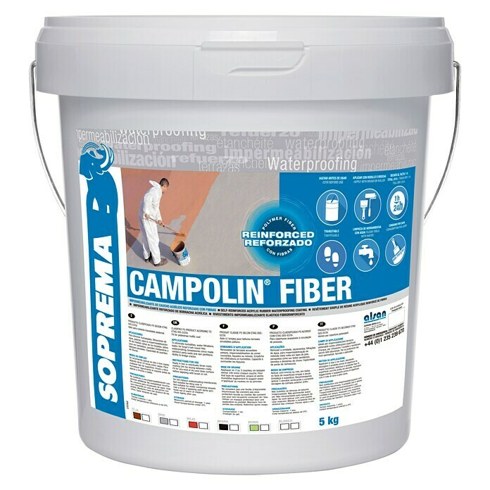 Soprema Impermeabilizante Campolin Fiber (Blanco, 5 kg)