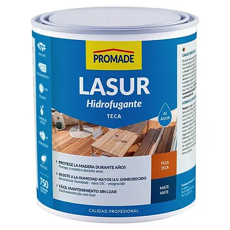 Promade  Protección para madera Lasur al agua