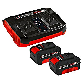 Einhell Power X-Change 18V Cargador rápido Kit doble (18 V, 2 baterías, 4 Ah)
