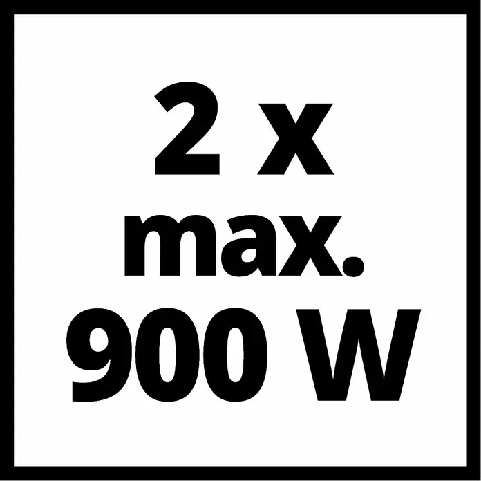 Einhell PXC 18V Cargador rápido Kit doble - 18 V, 2 baterías, 4 Ah - Detalles del producto: 2 x máx. 900 W: rendimiento potente para un uso eficiente y resultados máximos.