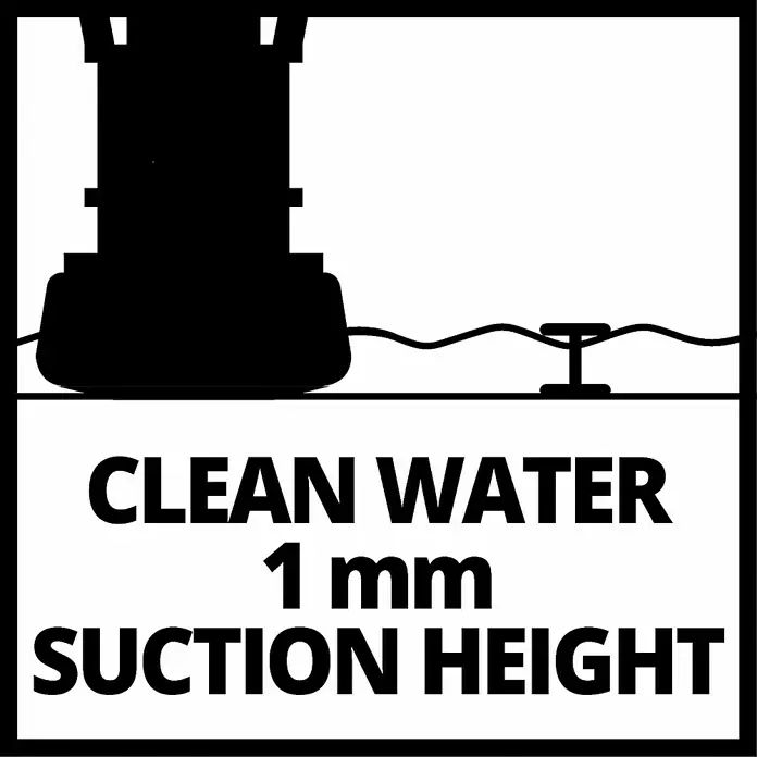 Einhell Bomba para aguas sucias GC-DP 7035 LL - 700 W, Capacidad de bombeo máx.: 16.000 l/h - Imagen de una bomba sumergible. Apto para agua limpia con una altura de aspiración de 1 mm.