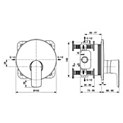 Ideal Standard Connect Air UP-Brausearmatur (Chrom, Glänzend)