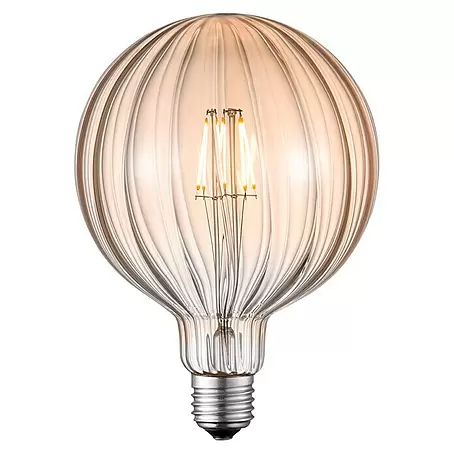 Home Sweet Home  LED-Lampe Filament Classic Vintage Globe-Form gestreift