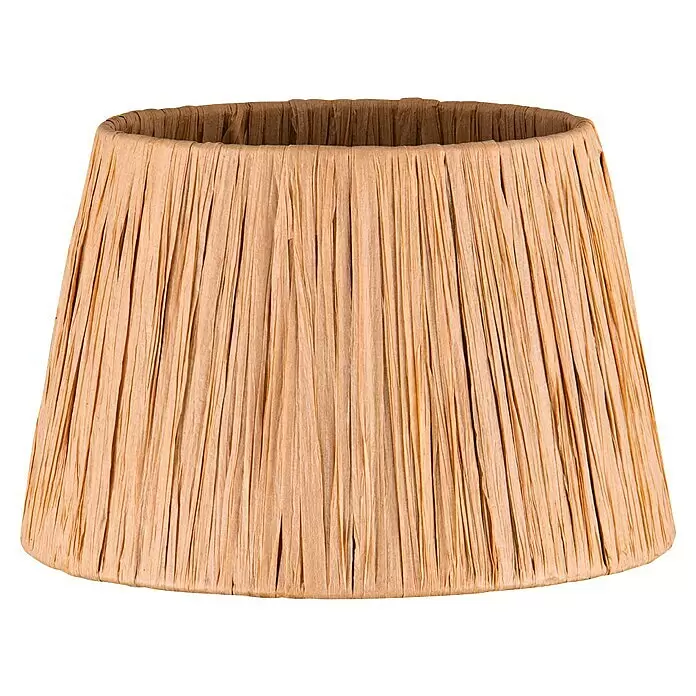 Home Sweet Home Lampenschirm Seegras - L x B x H: 20 x 15 x 13 cm, Seegras, E27 - Konischer Lampenschirm aus natürlichem, geripptem Bast in Beige.