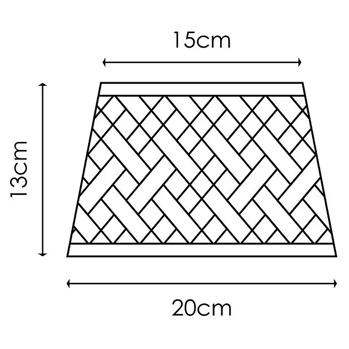 Home Sweet Home Lampenschirm BambooL x B x H: 20 x 15 x 13 cm, Bambus, E27