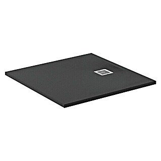 Ideal Standard Ultra Flat S Duschwanne (90 x 90 cm, Schwarz, Mineralwerkstoff)