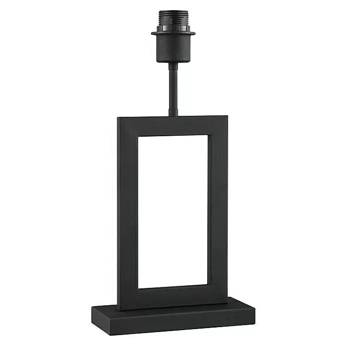Home Sweet Home Lampenfuß Jong 40 - 10 W, L x B x H: 8 x 20 x 40,5 cm, Schwarz, E27 - Schwarzer rechteckiger Metall-Tischlampenfuß mit Lampenfassung.