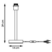 Home Sweet Home Lampenfuß Charge 39 (10 W, Höhe: 39 cm, Schwarz, Edelstahl, E27) | BAUHAUS