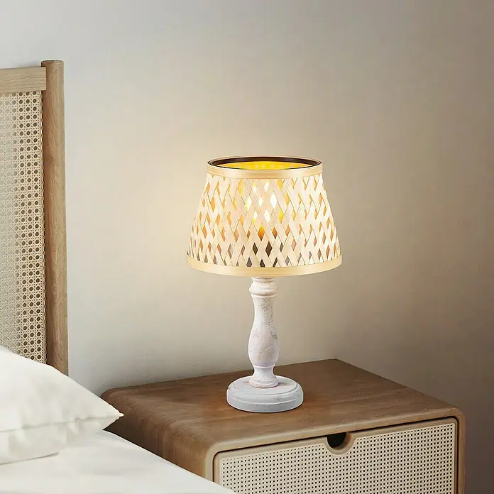 Home Sweet Home Lampenschirm Bamboo - L x B x H: 20 x 15 x 13 cm, Bambus,  E27 online kaufen bei BAUHAUS