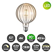 Home Sweet Home LED-Lampe Filament Classic Vintage Globe-Form gestreift (E27, Dimmbar, Warmweiß, 400 lm, 4 W) | BAUHAUS