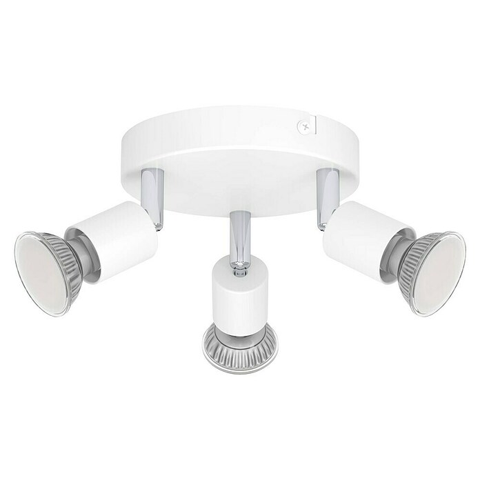 Eglo Regleta redonda Stecci-E (15 W, Ø x Al: 14 x 7,5 cm, Blanco, GU10) | BAUHAUS