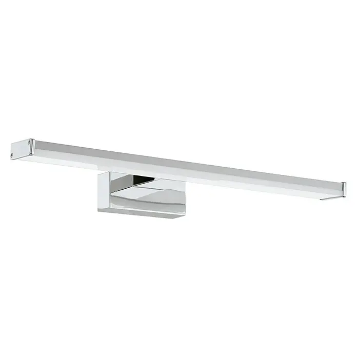 Eglo LED-Spiegelleuchte Galenzana-E - 7,4 W, L x B x H: 12 x 40 x 4 cm, Chrom, Neutralweiß - Ein modernes, verchromtes LED-Badezimmerlicht, das durch sein schlankes Design und seine helle Beleuchtung besticht.