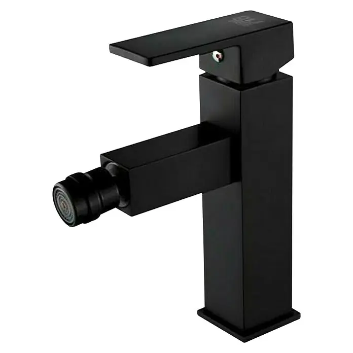 Universal de Grifería Amazonas Grifo monomando de bidé - Negro, Mate - Grifo mezclador de bidé negro con diseño cuadrado moderno. Este elegante accesorio proporciona un toque de estilo y funcionalidad a cualquier baño.