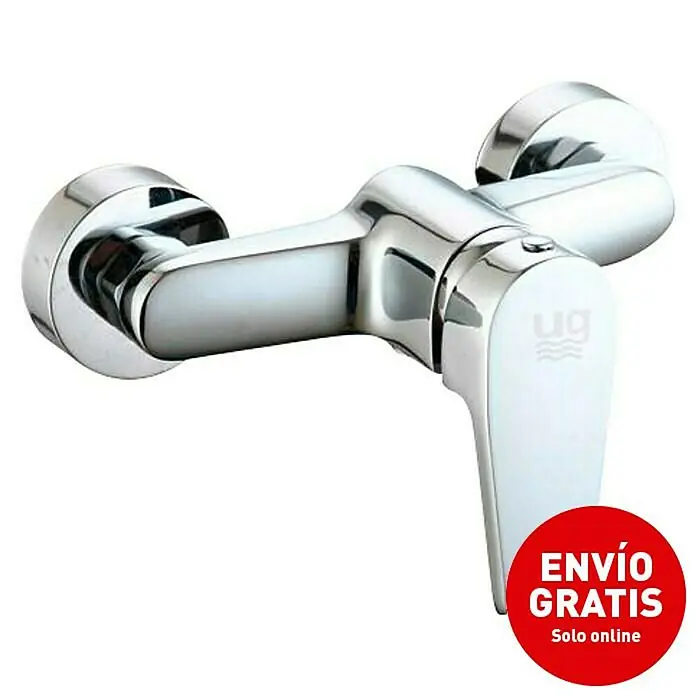 Universal de Grifería Sil Grifo monomando de ducha - Cromo, Resplandeciente - Grifo cromado con palanca para lavabos o duchas, diseño elegante para baños modernos.