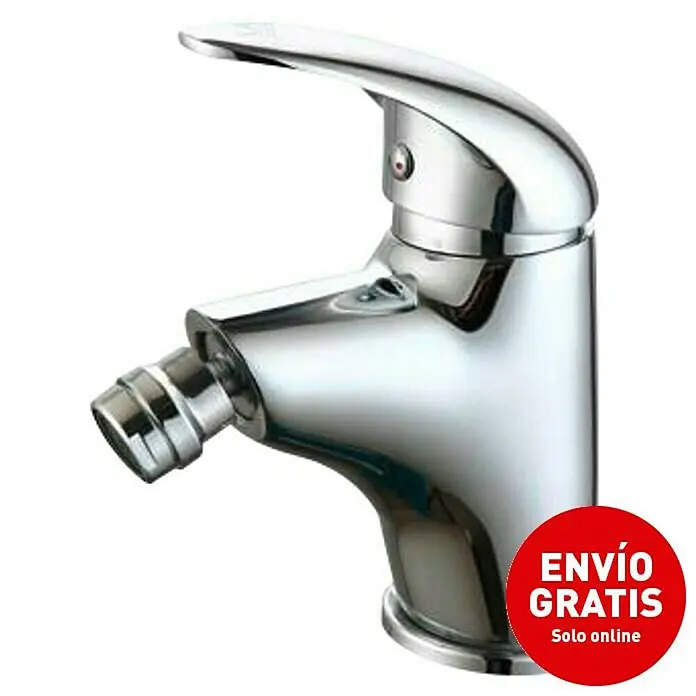 Universal de Grifería Tamesis Grifo monomando de bidé - Cromo, Brillante - Grifo de bidé cromado brillante con maneta de palanca y salida separada para una limpieza profunda. Diseño elegante para baños modernos.