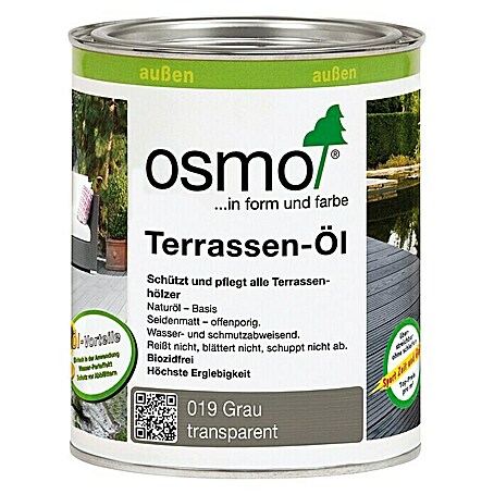 Osmo Terrassen-Öl (Grau, 750 ml, Seidenmatt)