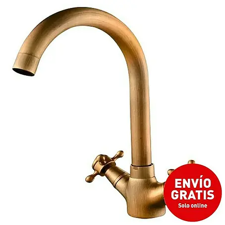 Universal de Grifería Classica Grifo de lavabo caño alto bimando