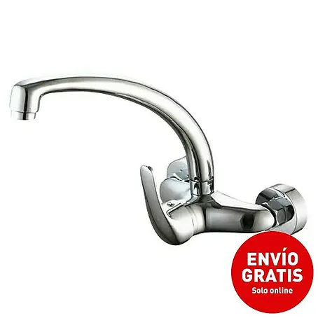 Universal de Grifería  Grifo de cocina de pared Caño Fundido