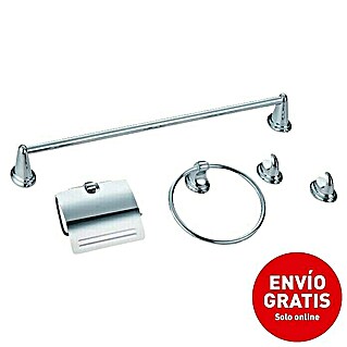 Universal de Grifería Set de baño Gredos (5 pzs., Cromo, Brillante)