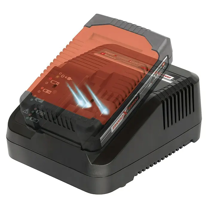 Einhell PXC 18V Cargador de baterías PXC - 3.000 mA, Específico para: Baterías Einhell Power X-Change - Batería y cargador Power X-Change. Gestión inteligente de la carga para una larga vida útil de la batería. La batería está lista para usar en poco tiempo.