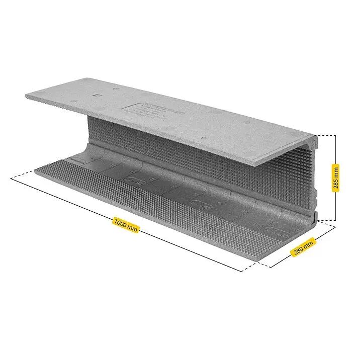 Schellenberg Rollladenkasten-Dämmmatte1.000 x 280 x 13 mm, 3 -tlg.