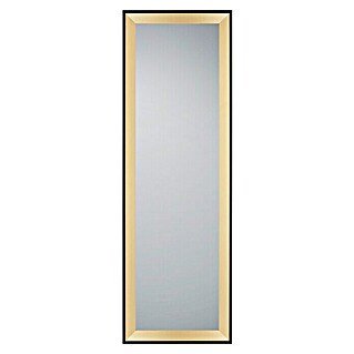 Rahmenspiegel Branda (50 x 150 cm, Gold/Schwarz, Holz)
