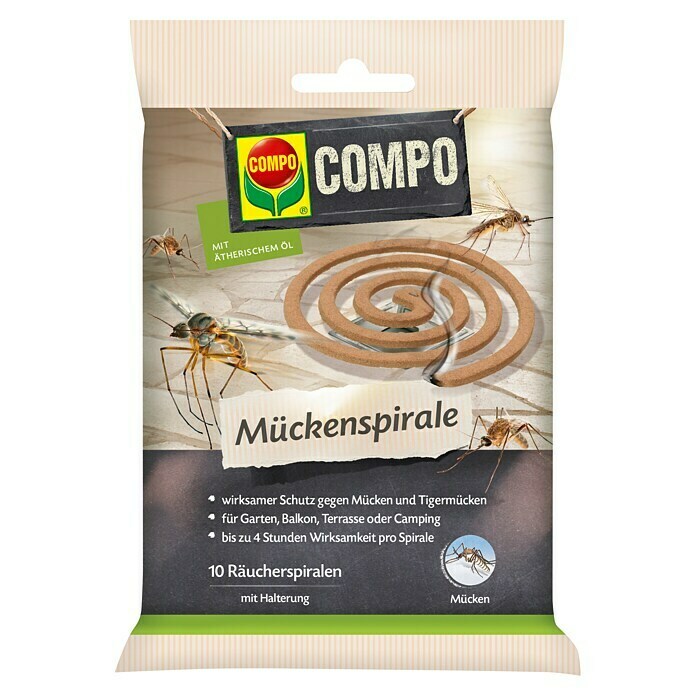 Compo Mückenspirale mit ätherischen Öl (10 Stk.) | BAUHAUS