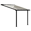 Palram Terrassenüberdachung Olympia (Tiefe: 3 m, B x H: 3,05 x 2,1 m, Anthrazitgrau)
