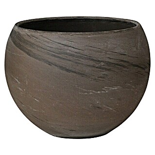 Pflanztopf Luna (Außenmaß (Ø x H): 26 x 19,1 cm, Naturmaterialien, Basalt)