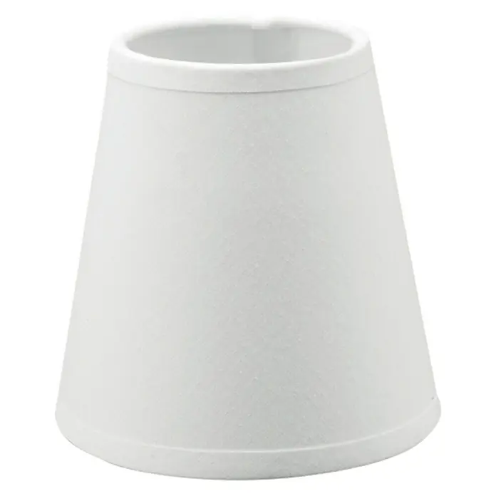 Home Sweet Home Lampenschirm Largo - Ø x H: 11 x 11 cm, Pure White, Stoff, Rund - Weiße Lampenschirm, kegelförmig, für eine sanfte Lichtstreuung, ideal für Nachttischlampen und Akzentbeleuchtung.