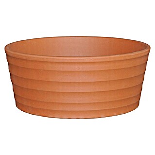 Pflanzschale rund Sirius (Außenmaß (Ø x H): 15 x 6 cm, Naturmaterialien, Tonrot)