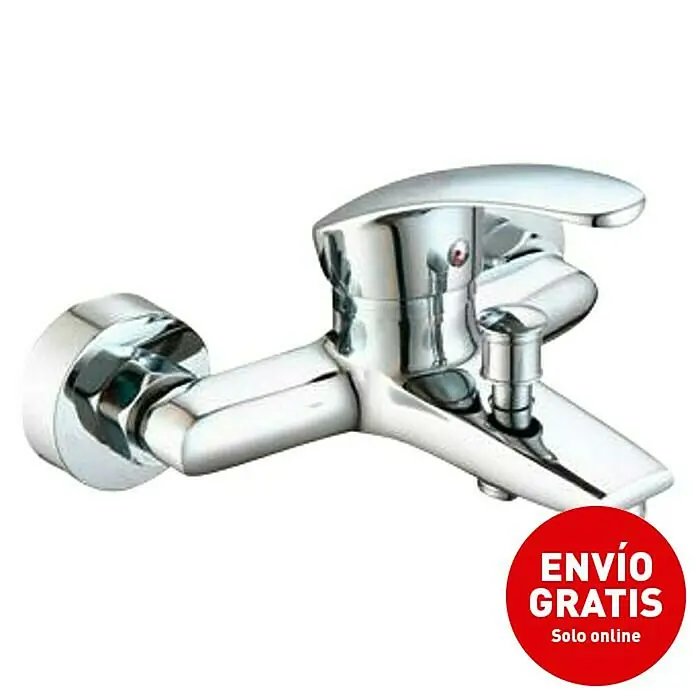 Universal de Grifería Murray Grifo monomando de bañera - Cromo, Brillante - Grifo de baño cromado con monomando y conexión de ducha para un uso fácil y diseño moderno.