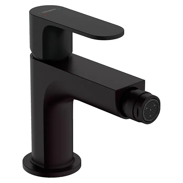 Hansgrohe Rebris S Bidetarmatur - Schwarz, Ausladung Armatur: 14,6 cm, Zugstange - Elegante, mattschwarze Waschtischarmatur von Hansgrohe für stilvolle Badezimmer. Modernes Design und hochwertige Verarbeitung vereinen sich in diesem Produkt.