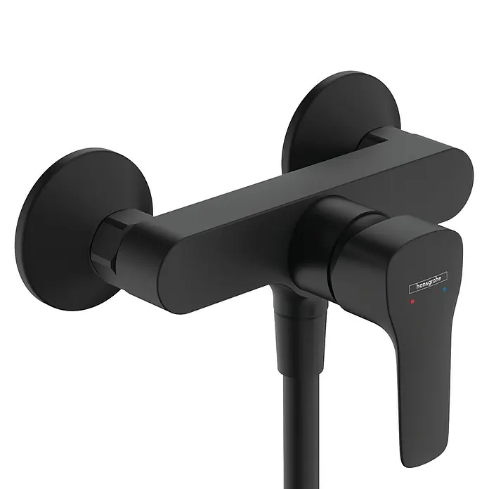 Hansgrohe MySport Brausearmatur - Schwarz, Matt - Schwarze Hansgrohe Armatur für Dusche. Modernes Design mit Hebel für einfache Bedienung und Temperaturregelung.
