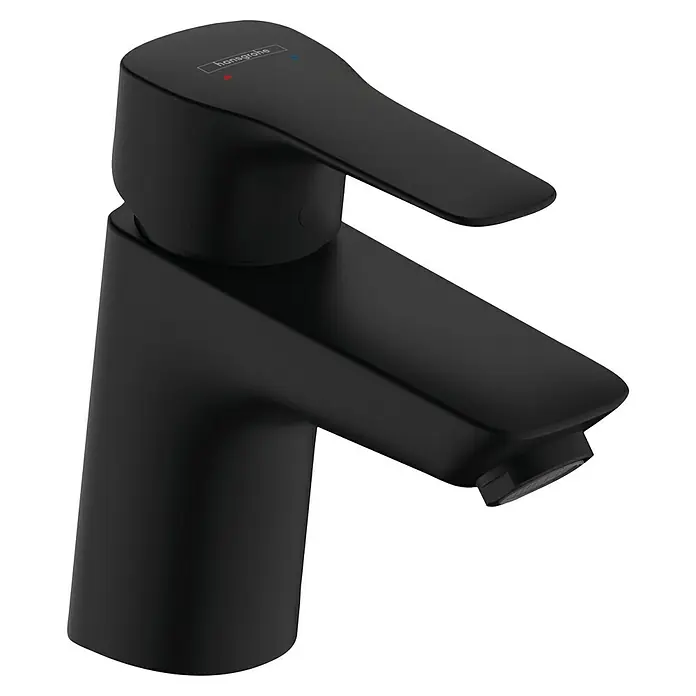 Hansgrohe MySport Waschtischarmatur M - Schwarz, Matt - Schwarzer Hansgrohe Waschtischmischer mit minimalistischem Design für moderne Badezimmer.