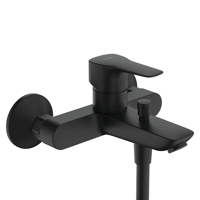 Hansgrohe MySport Badewannenarmatur - Schwarz, Matt - Stilvolle schwarze Badewannenarmatur. Elegantes Design für moderne Badezimmer, mit präziser Steuerung für Temperatur und Wasserdurchfluss.